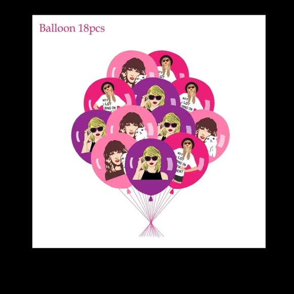 Taylor Swift Birthday Party Package! Perfect for SWIFTIES! 24 pieces! - Picture 3 of 6